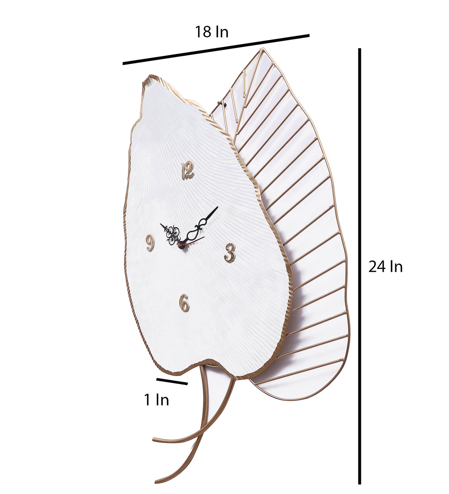 Double Leaf Wall Clock