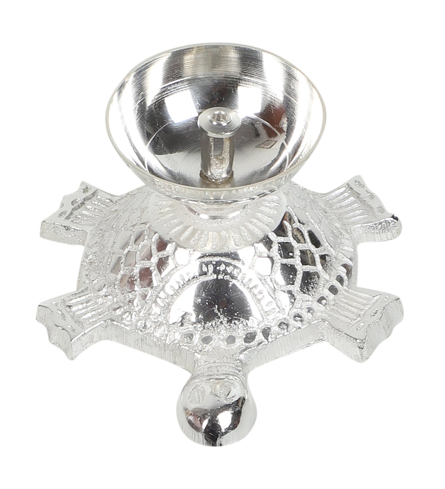 Silver Tortoise Akhand Dia