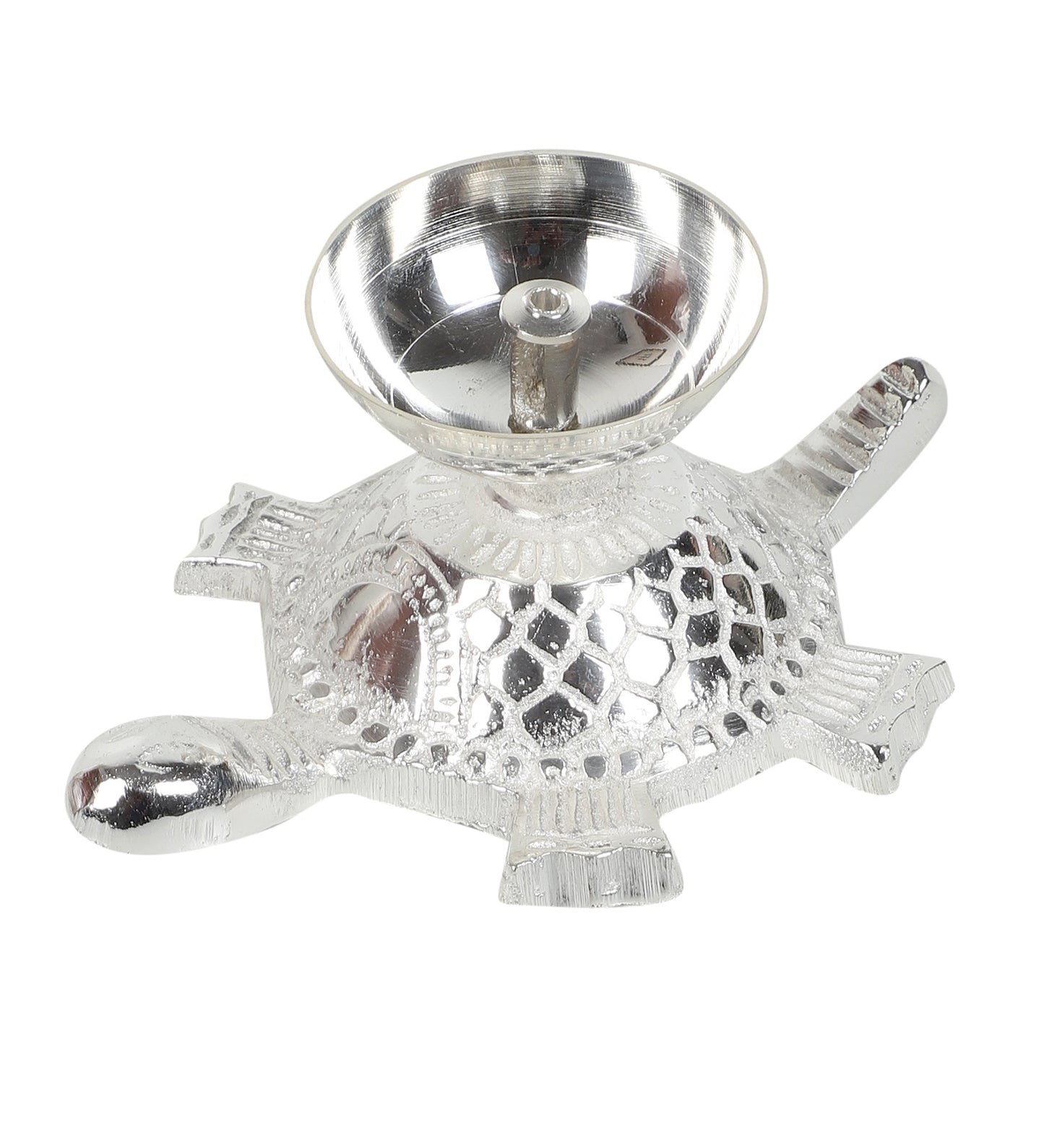 Silver Tortoise Akhand Dia