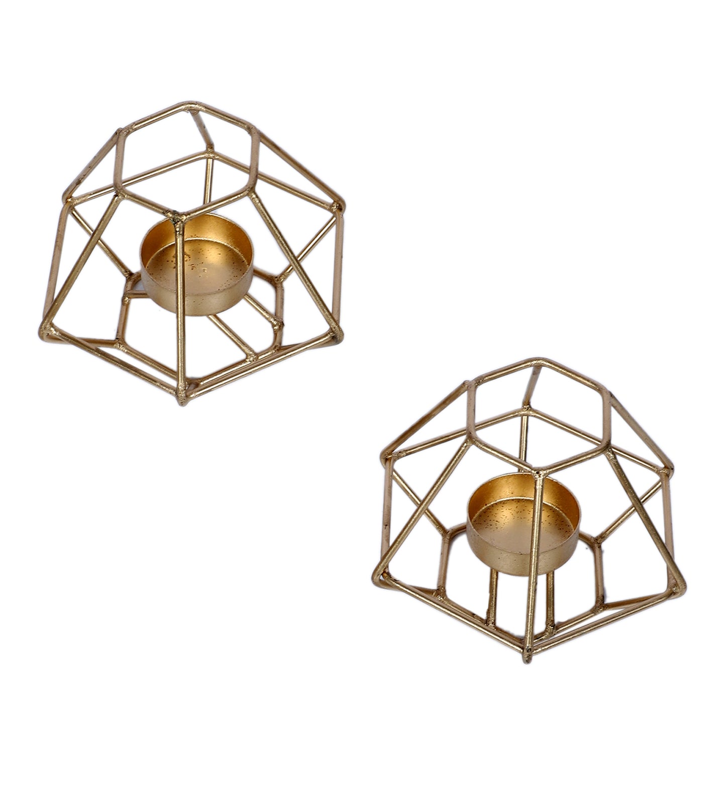 Small Wired Diamond Tealight Holder Set of 2