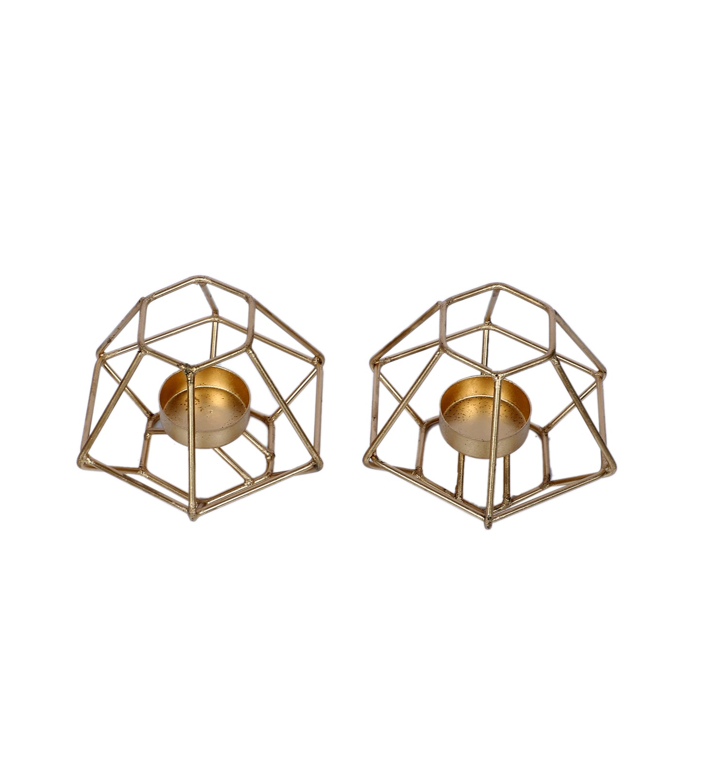 Small Wired Diamond Tealight Holder Set of 2