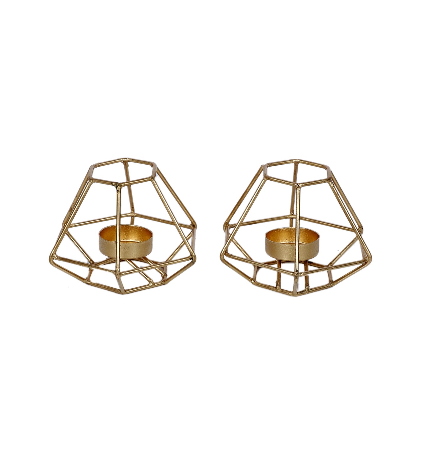 Small Wired Diamond Tealight Holder Set of 2