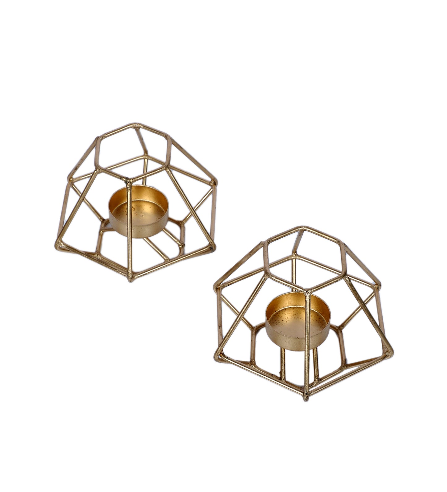 Small Wired Diamond Tealight Holder Set of 2
