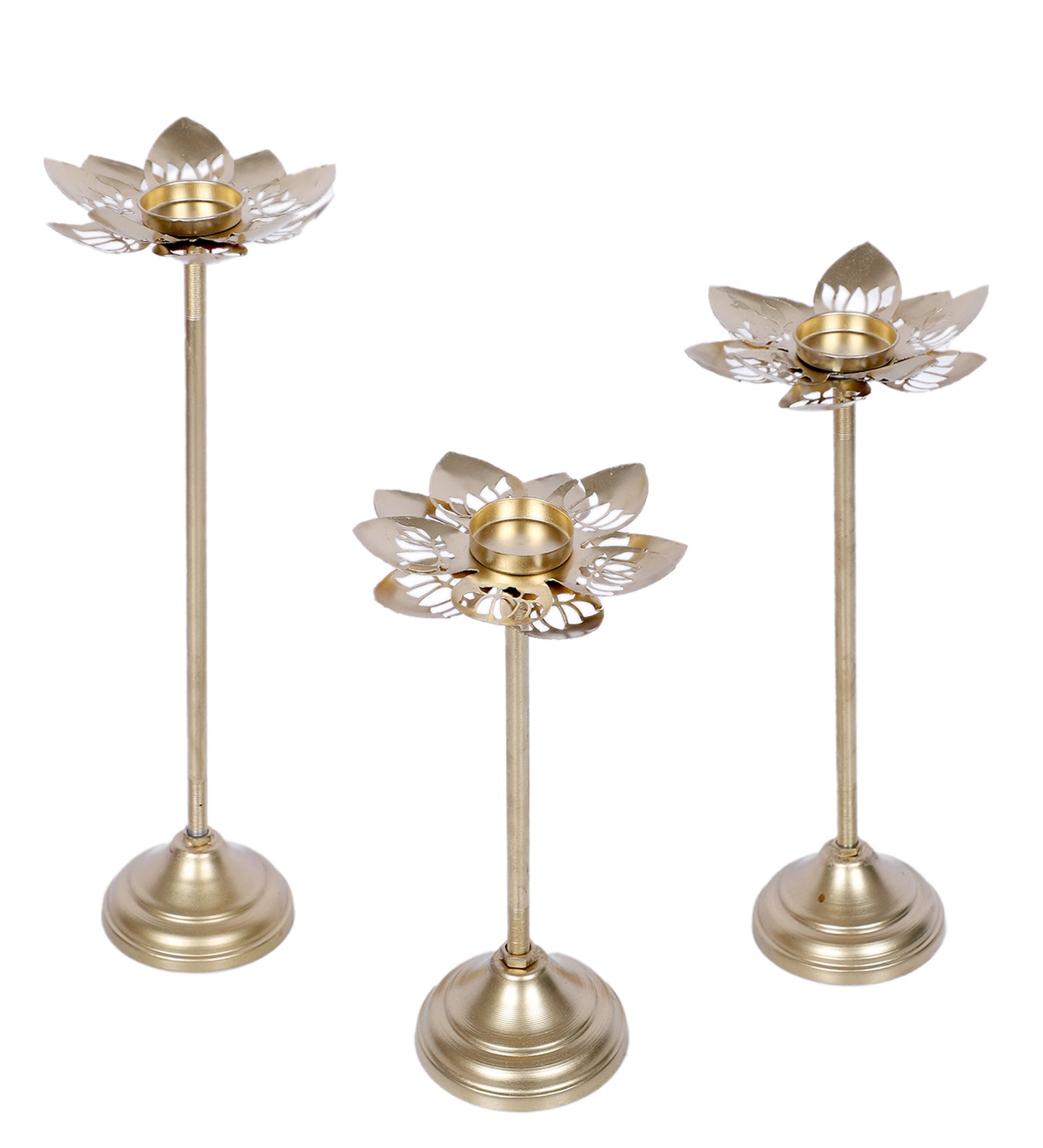 Kamal Cut Detachable Tealight Holder Set of 3