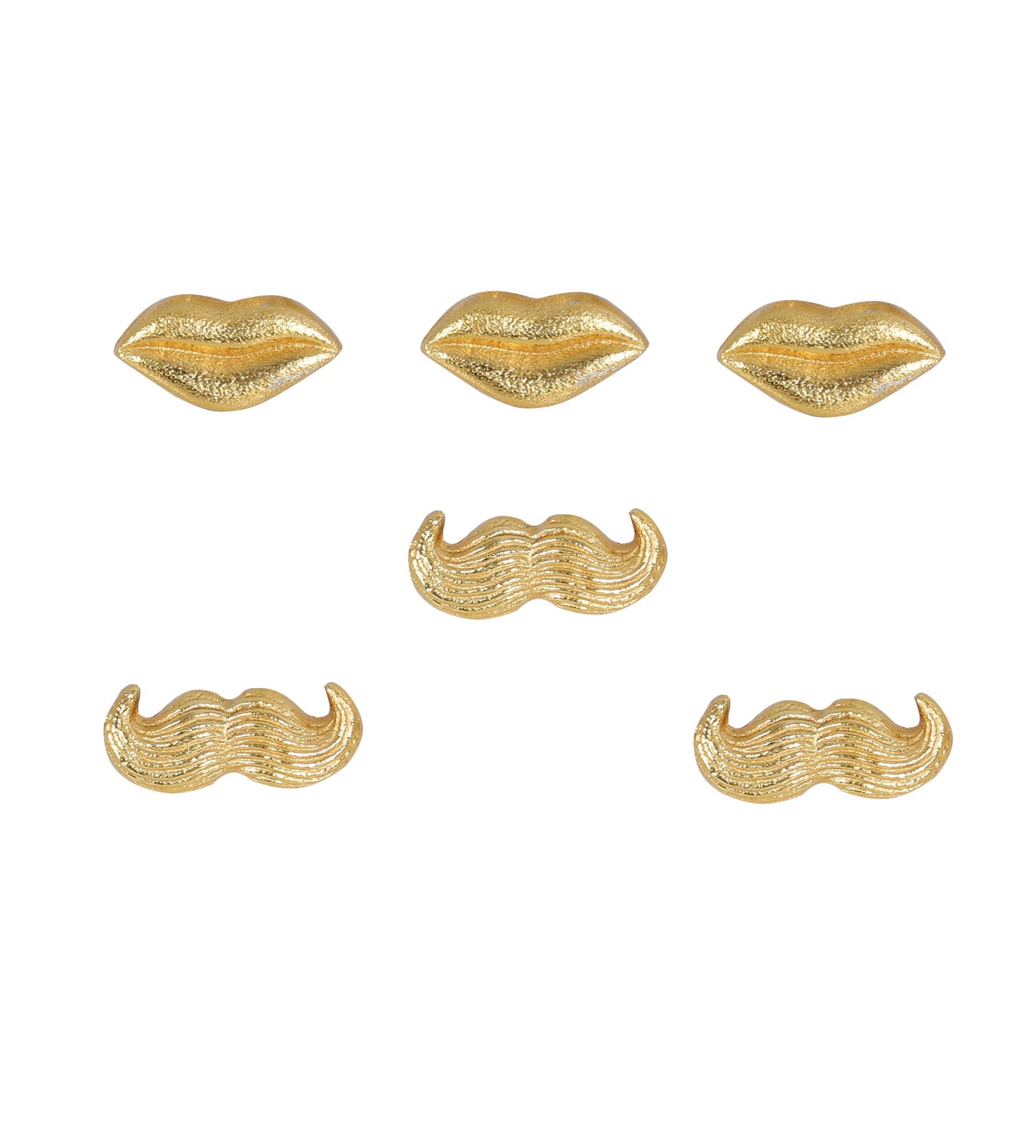 Lips & Mouctache Napkin RIng Sot of 6