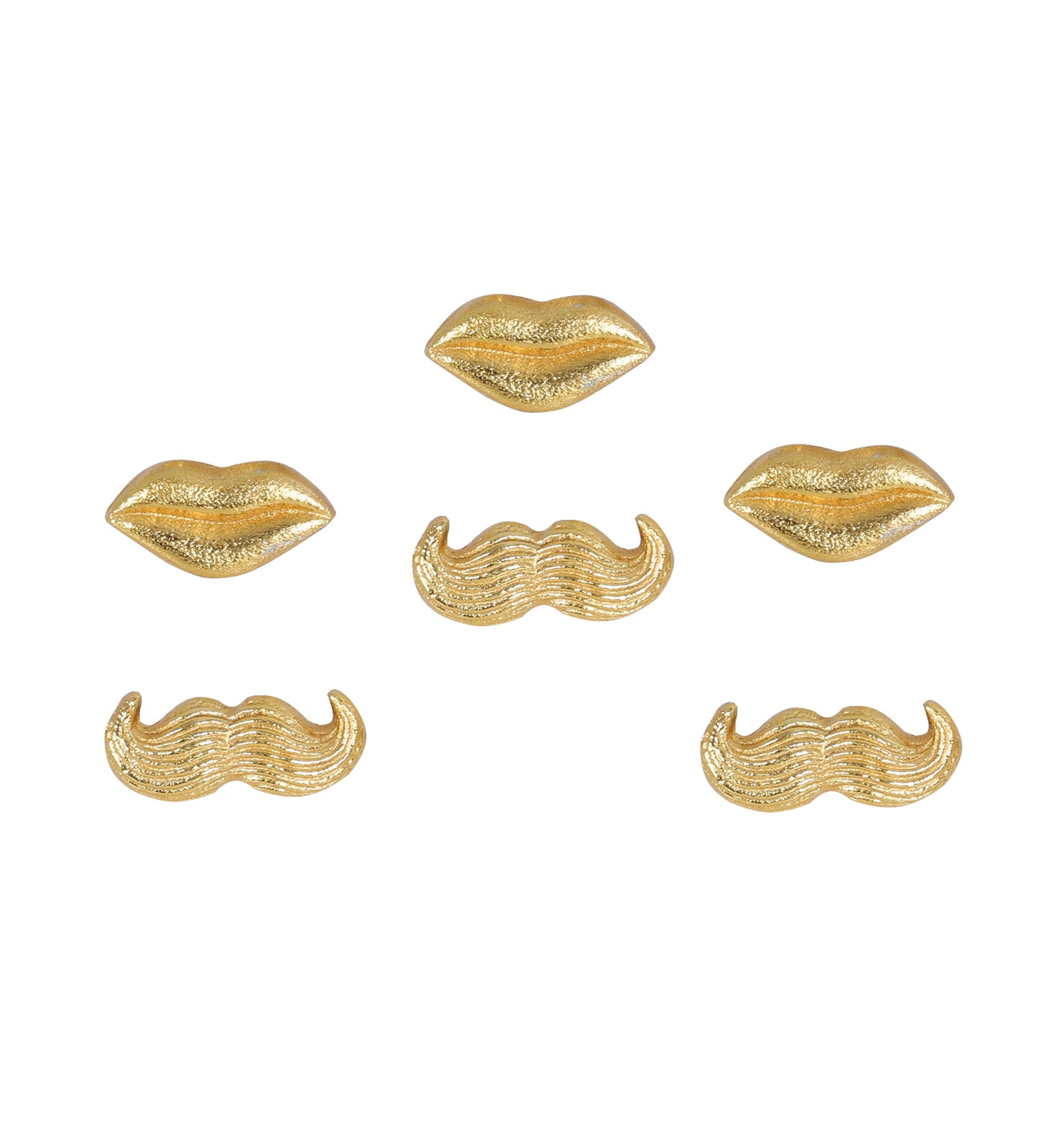 Lips & Mouctache Napkin RIng Sot of 6