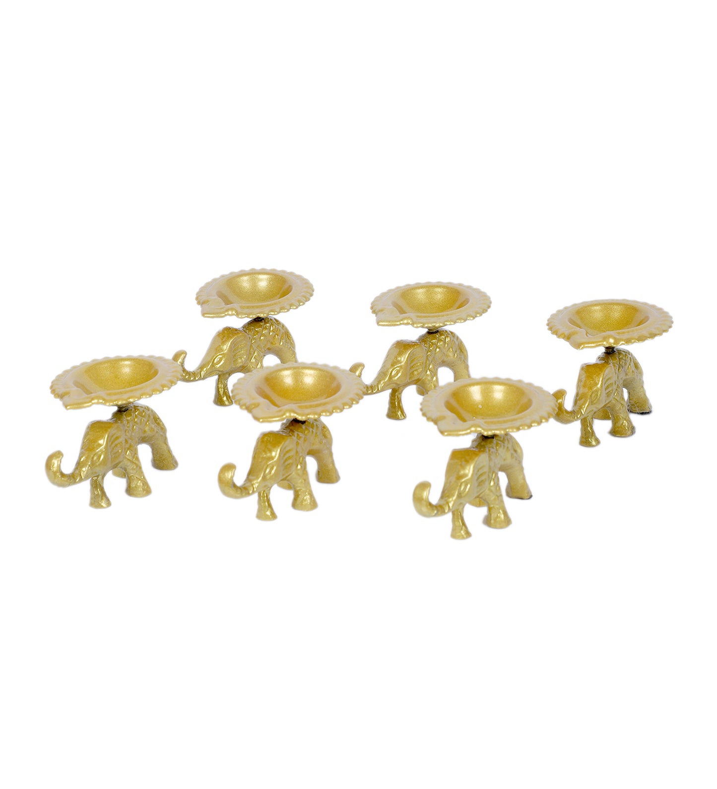 Elephant & Dia Tealight Holder Set of 6