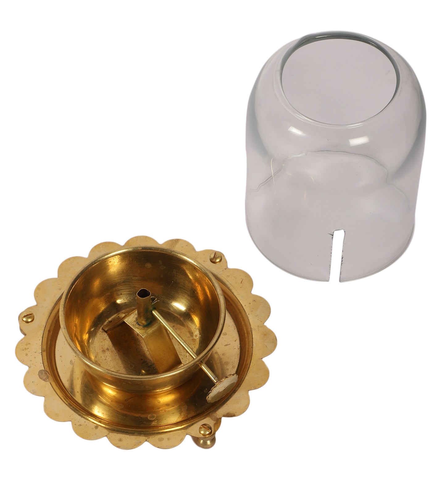 Brass & Glass Akhand Jyot Deepak