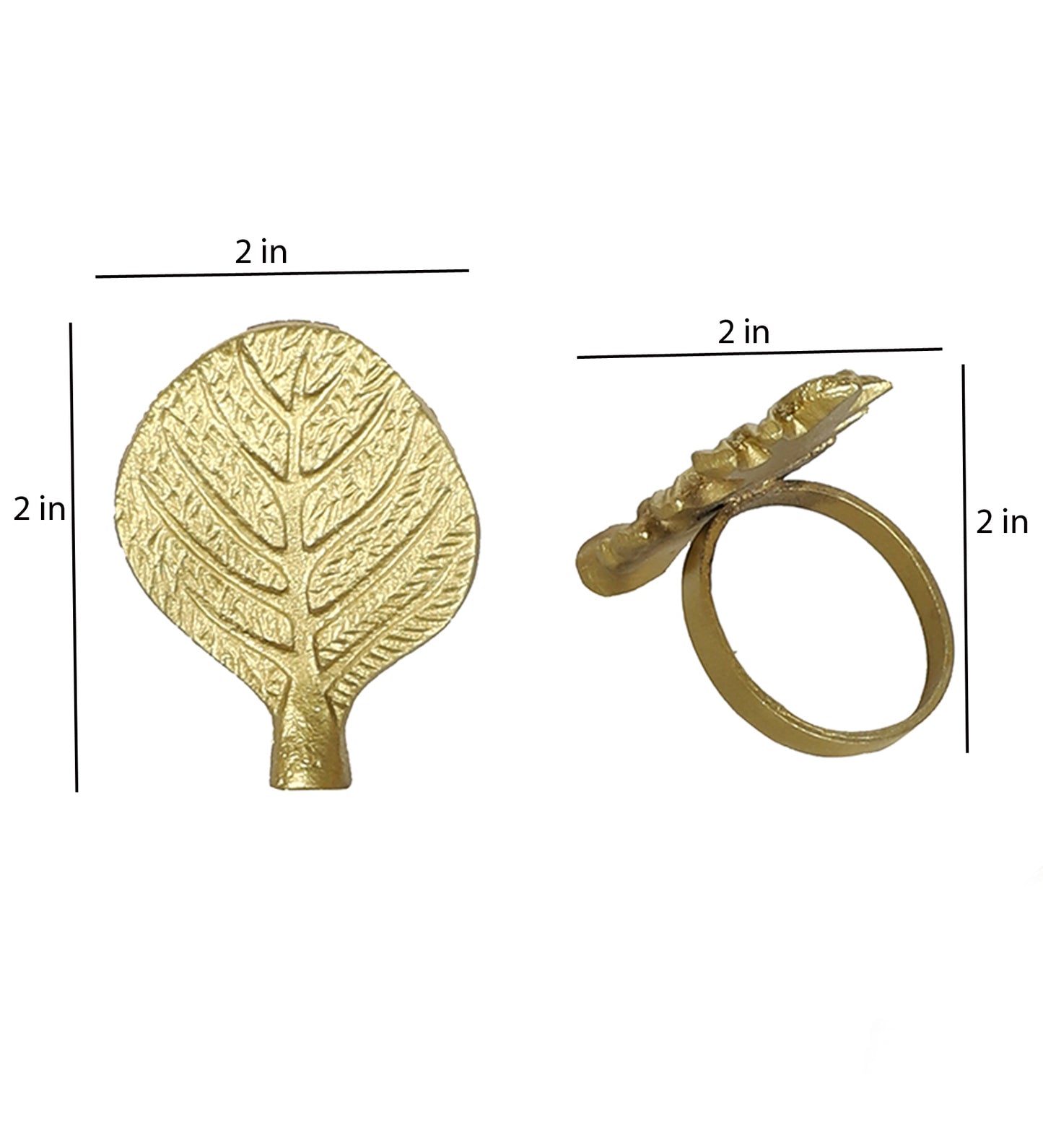 Leaves Napkin RIng Set of 6