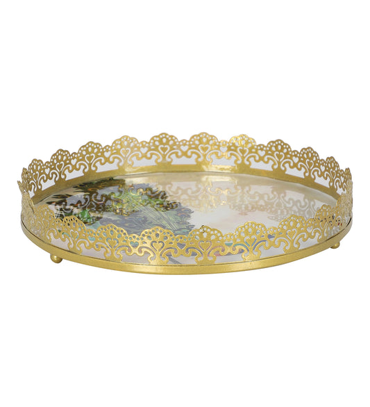 Green Peacock SIngle Tray