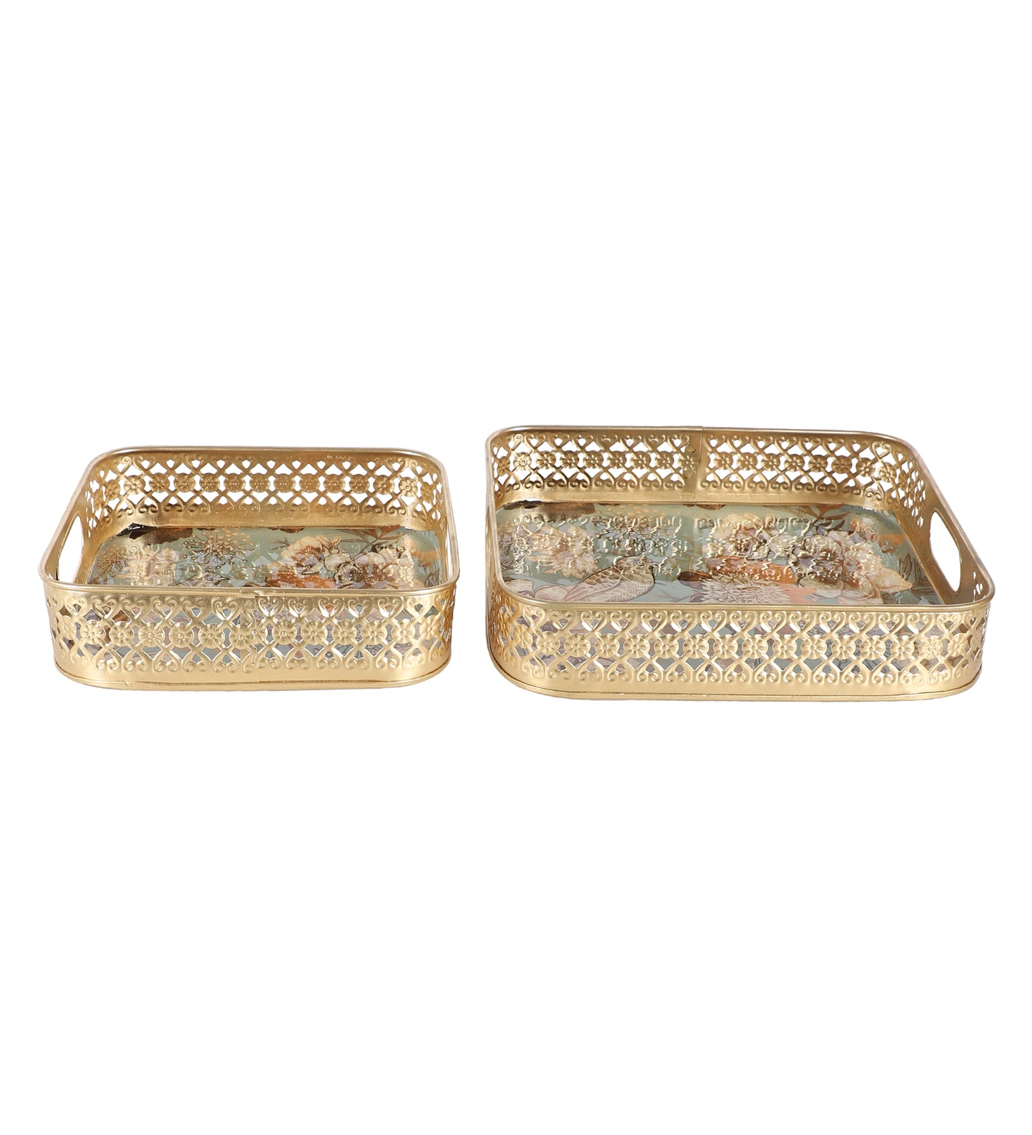 Square FLower Tray Set of 2