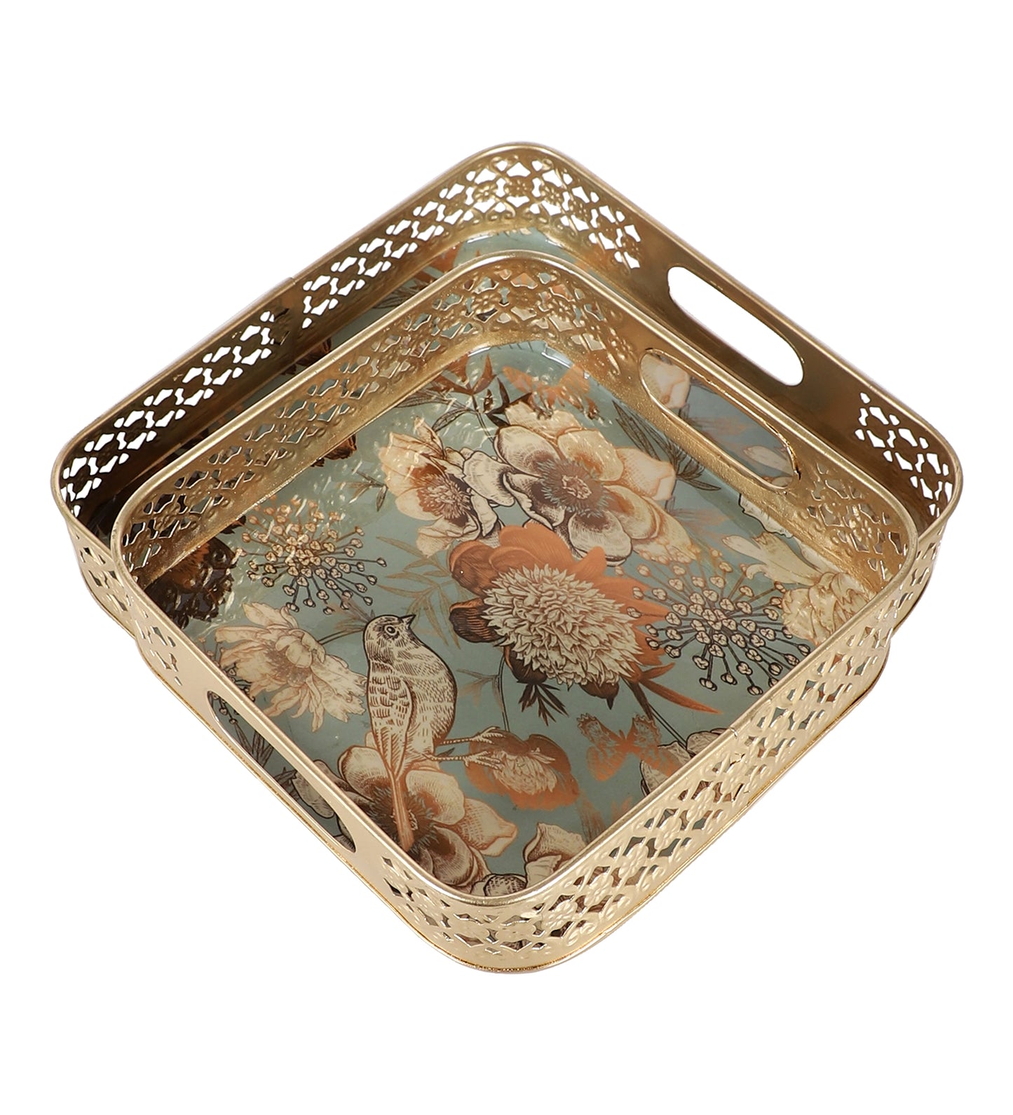 Square FLower Tray Set of 2