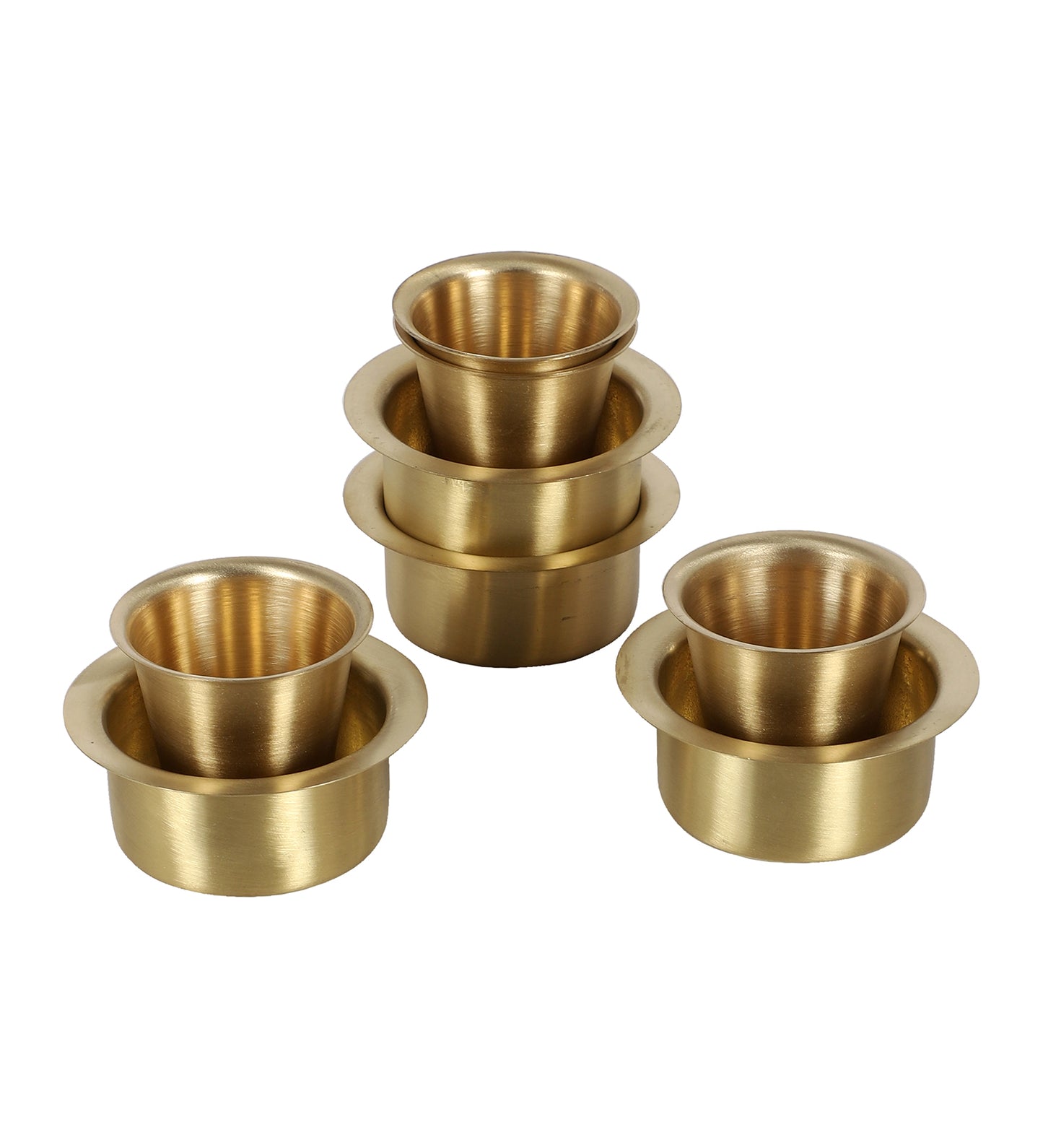 Brass Filter Coffe Bowl & Glass Set of 8