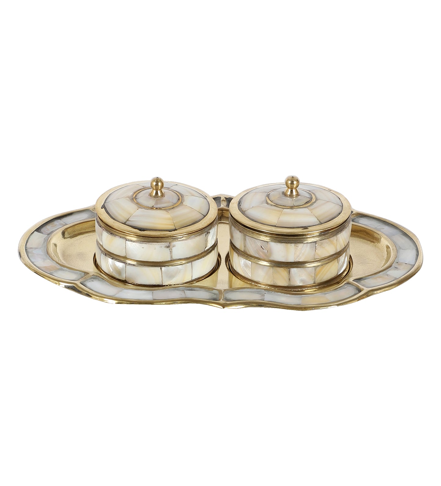 Brass & MOP Supari Box Set