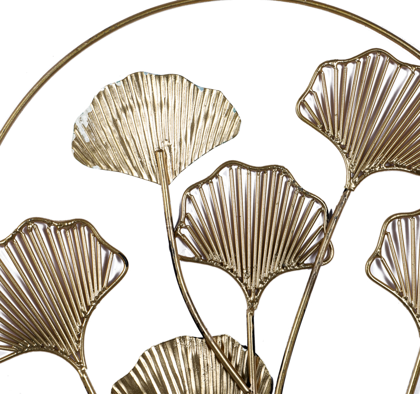 Green & Gold Leaves  Wall Decor Set of 3