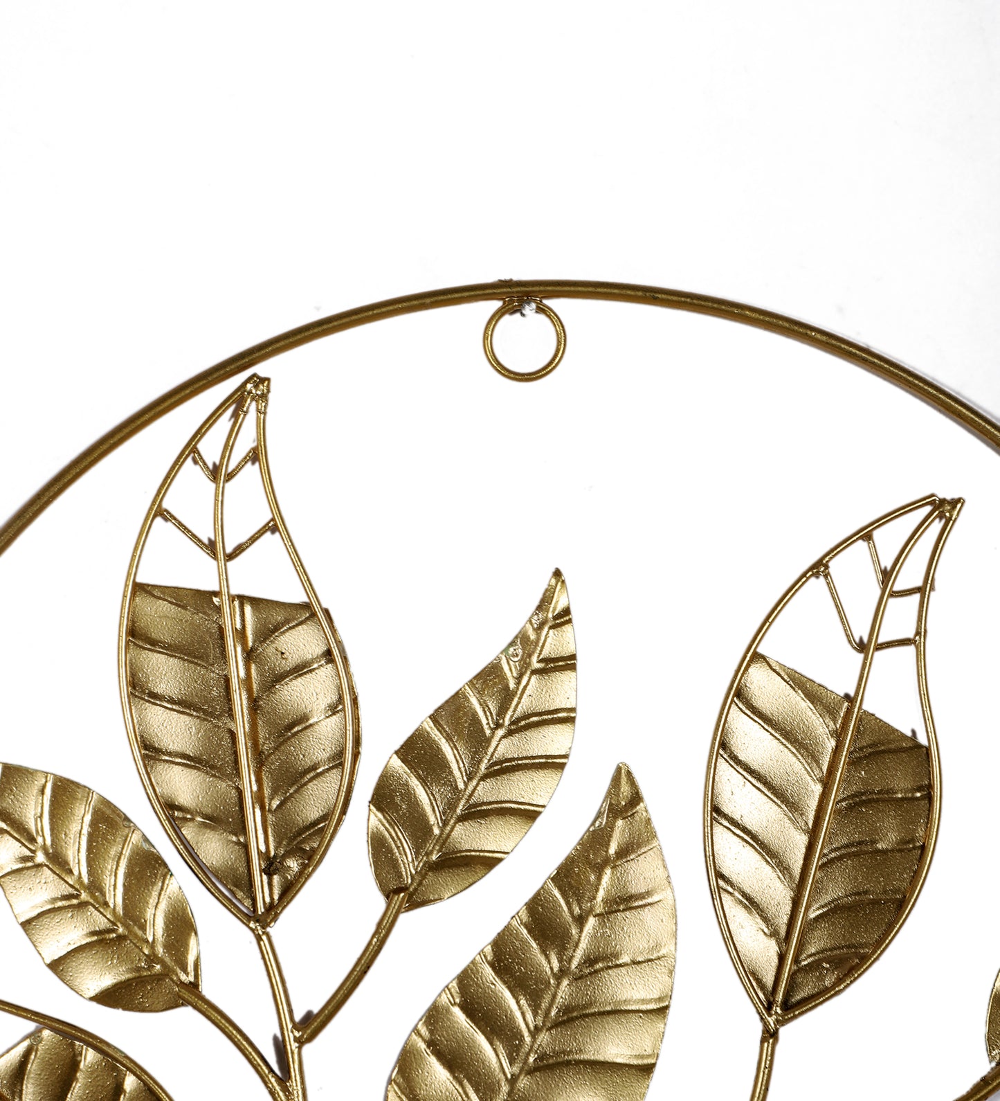 Green & Gold Leaves  Wall Decor Set of 3