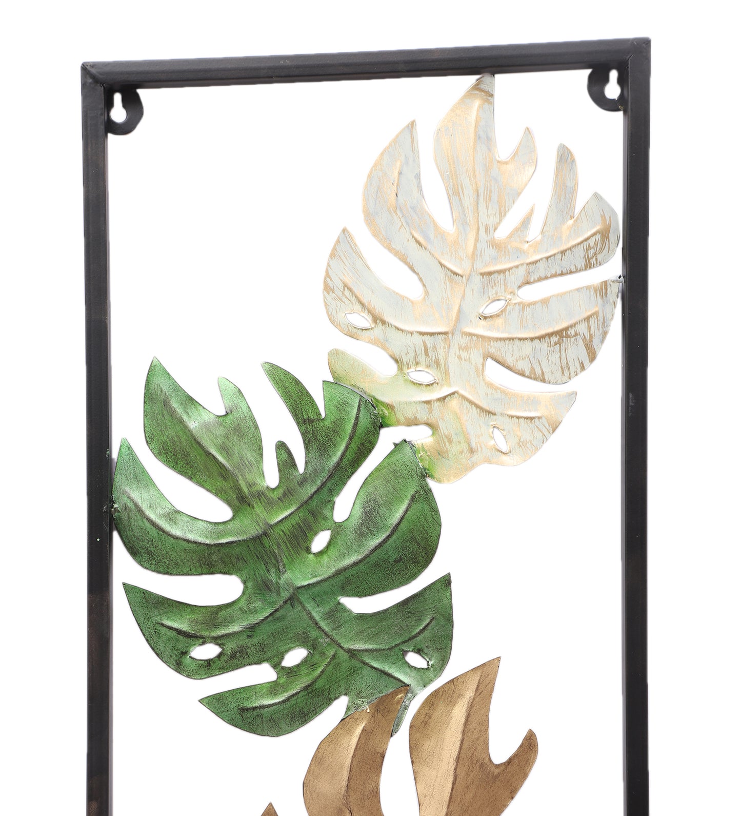 Green & Gold Square Table Clock