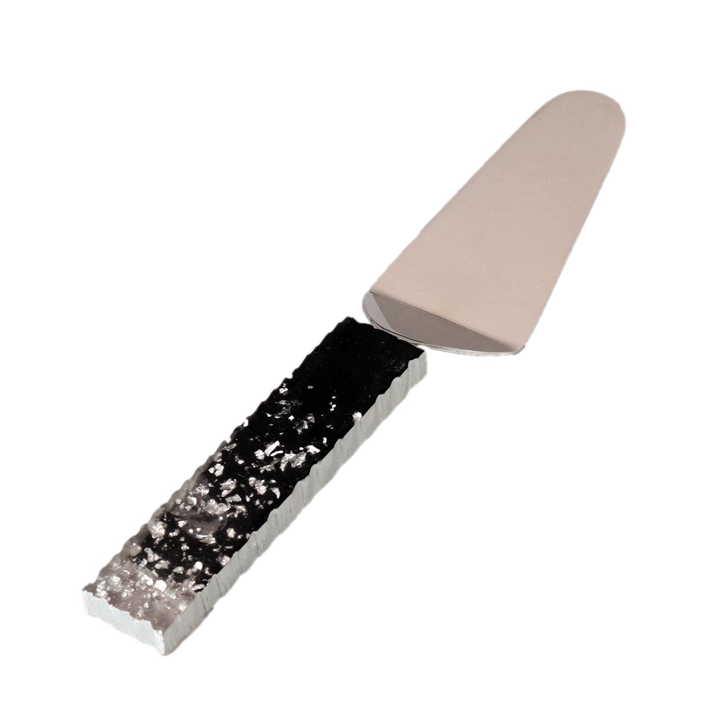 Black & Silver Cake Knife & Server Set of 2