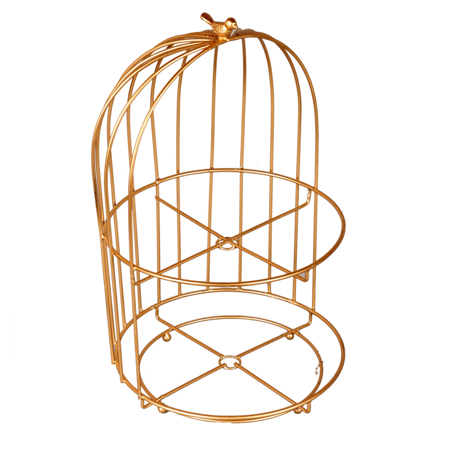 Two Layer Cage Ceramic Platter with Maroon Plates