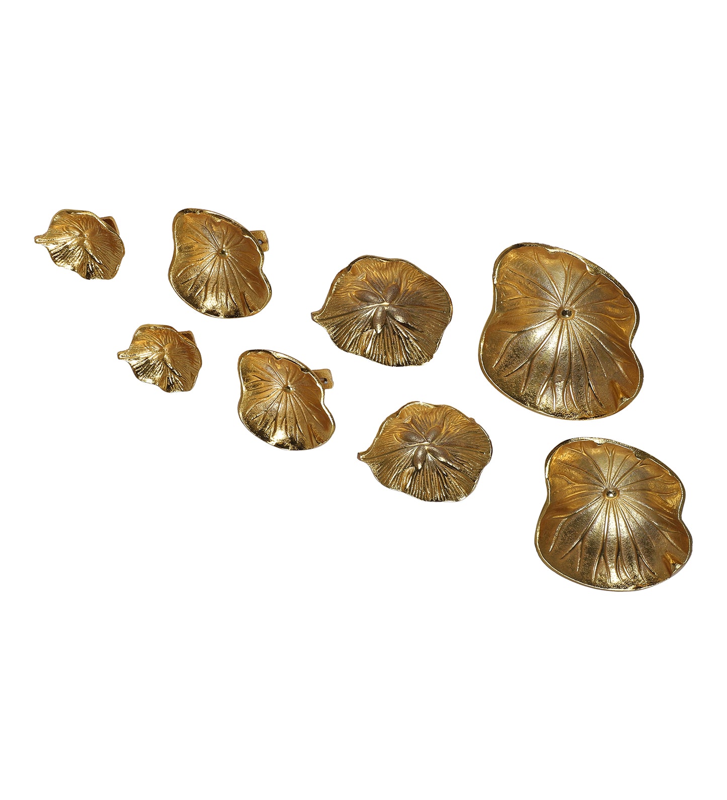 Flower Aluminium Wall Art Set of 8