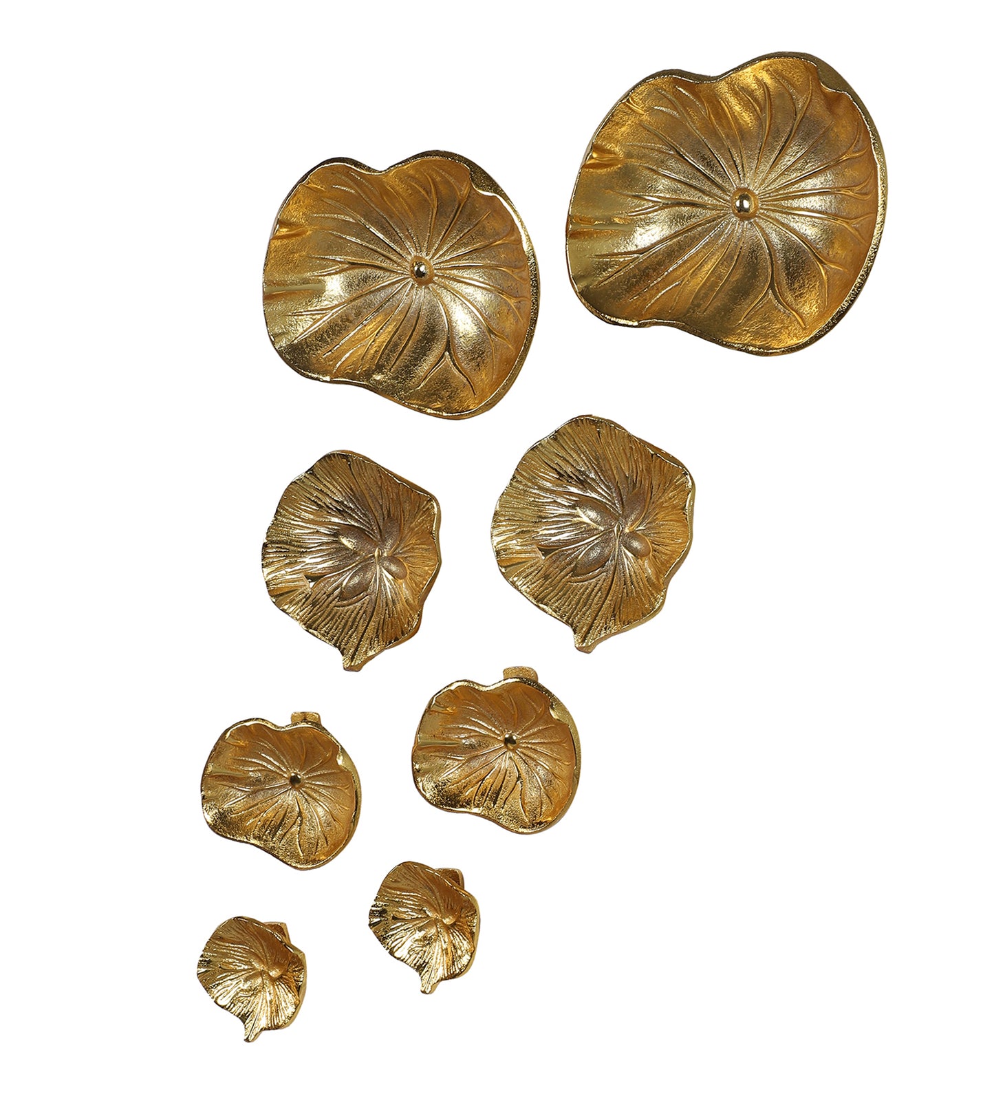 Flower Aluminium Wall Art Set of 8