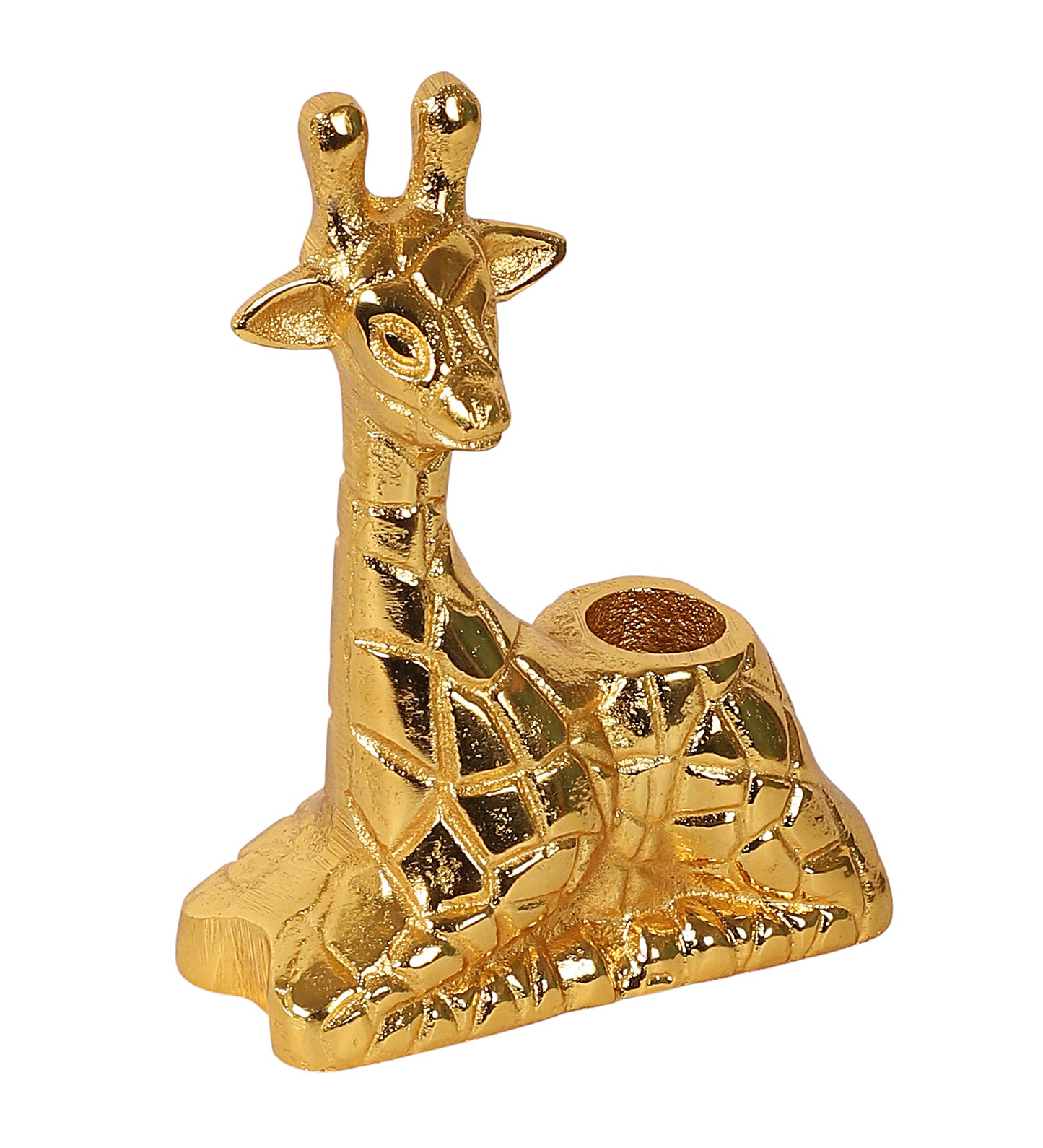 Aluminium Giraffe Candle Stand Set of 2