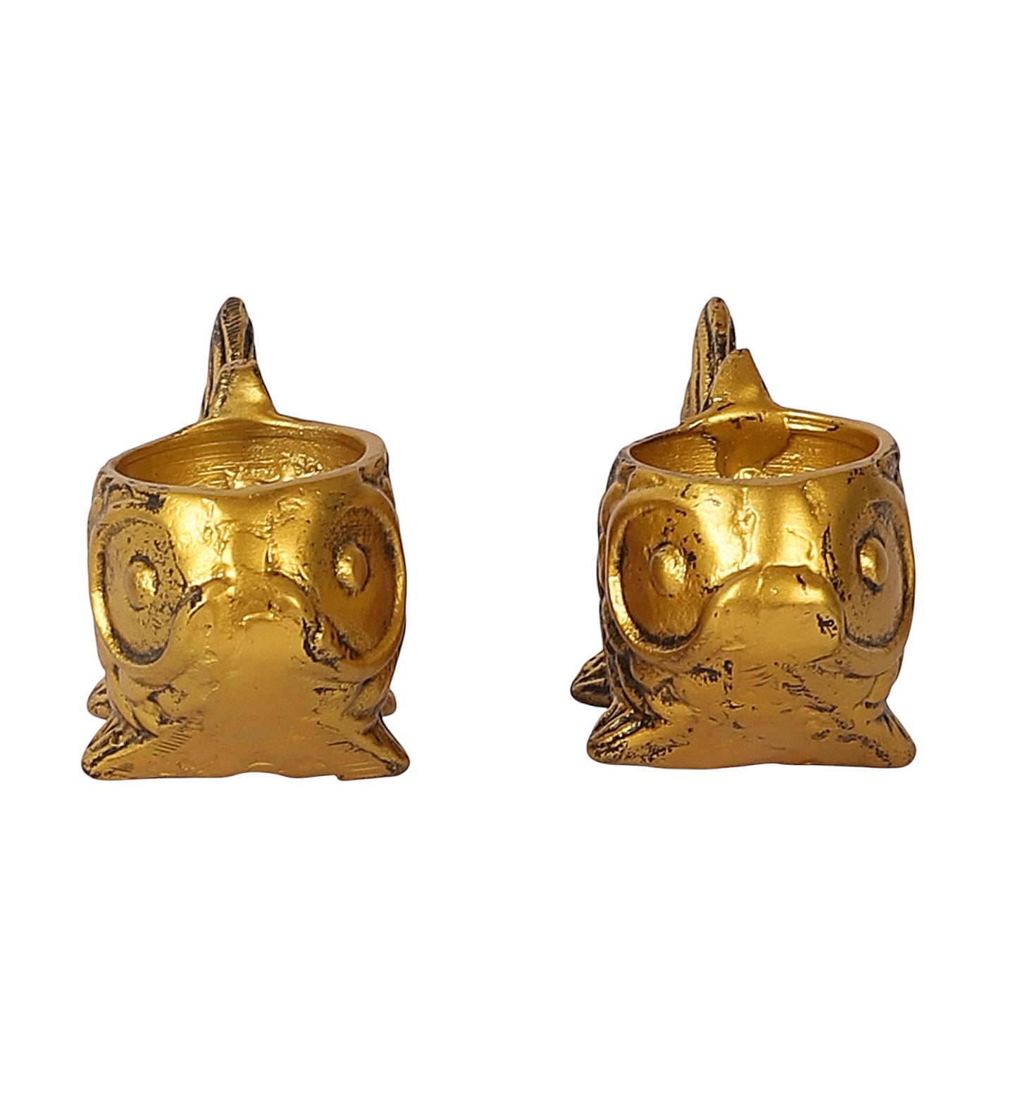 Aluminium Fish Tealight Holder Set of 2