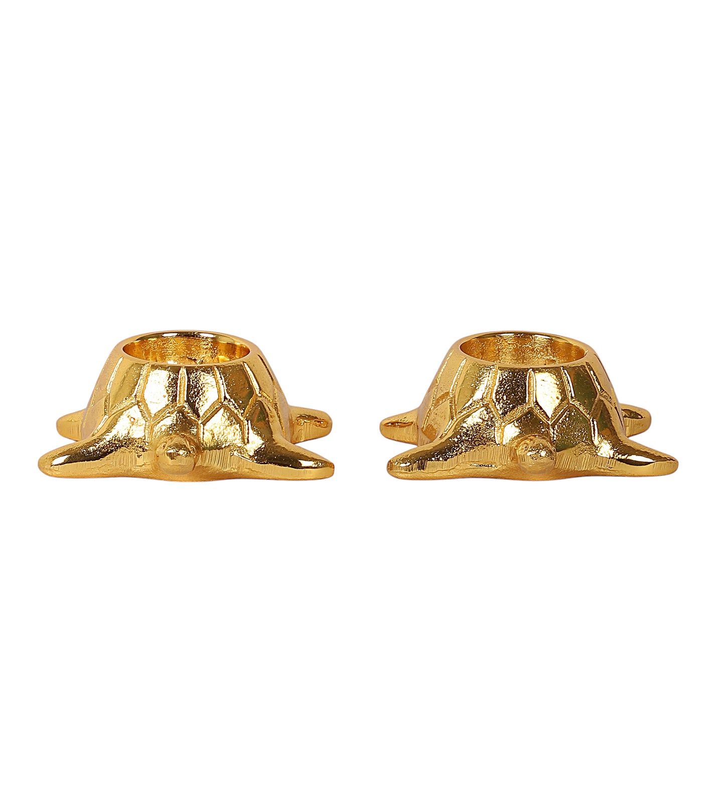 Aluminium Turtle Tealight Holder Set of 2