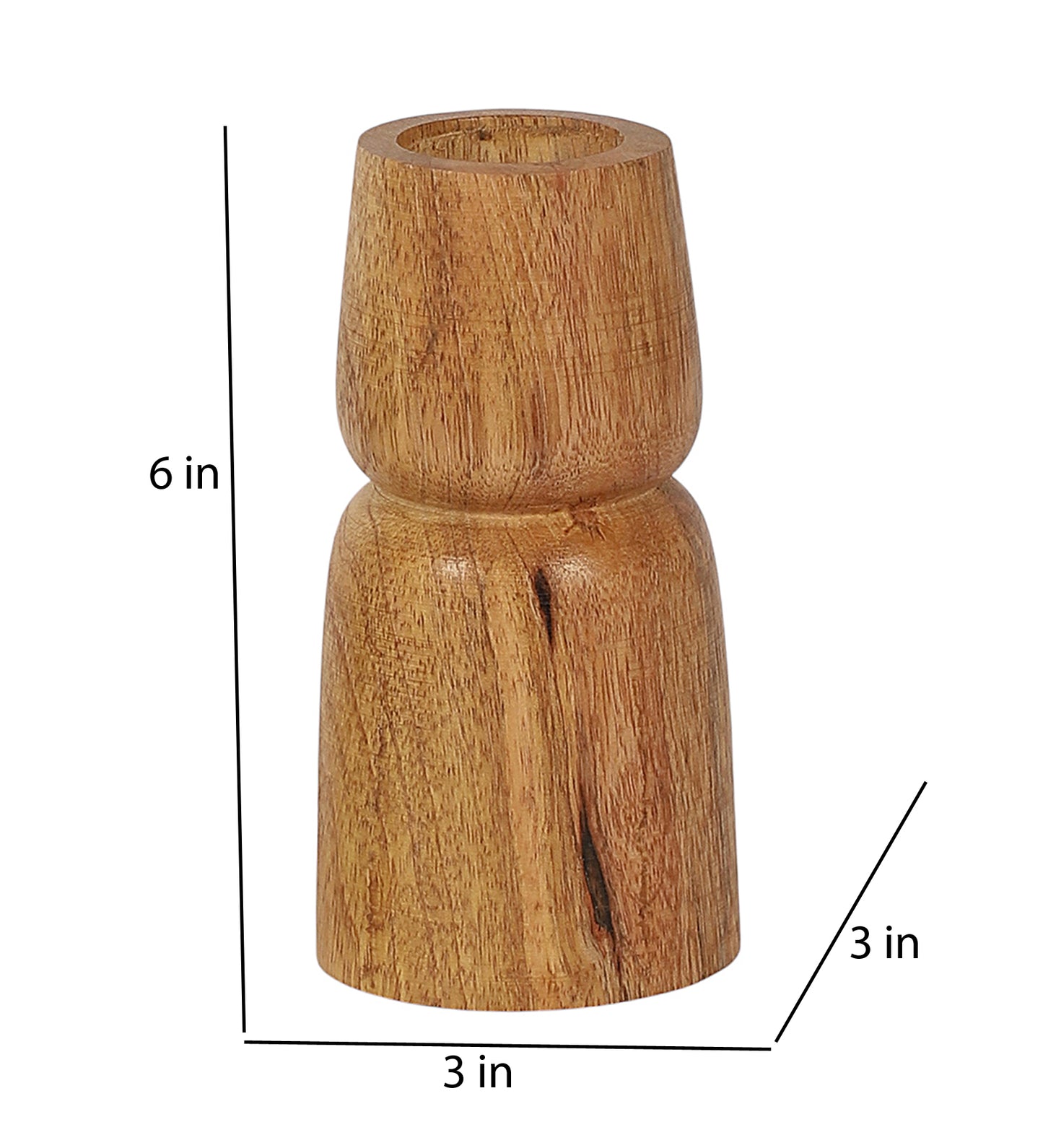 Mangowood Two Layer Candle Stand Set of 2