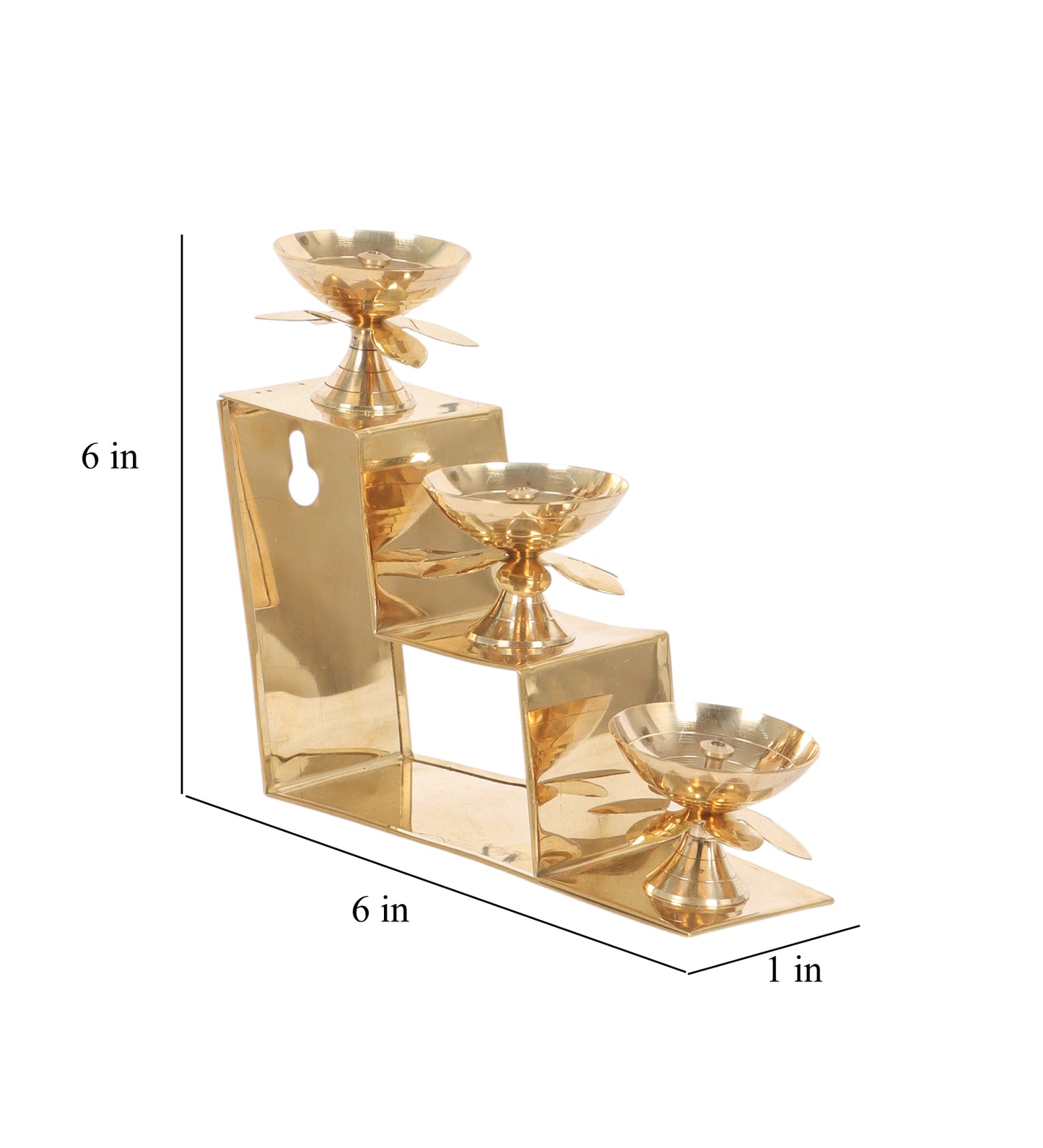Brass Stairs Shape Diya