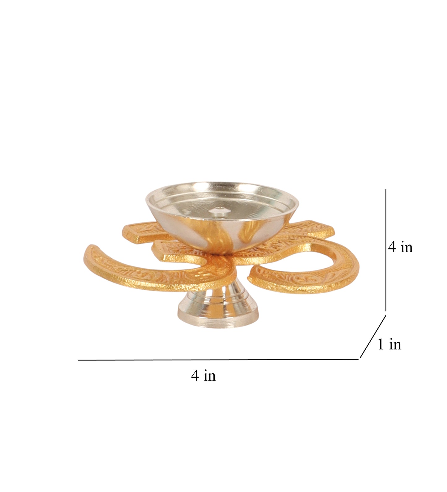 Aluminium Om Diya