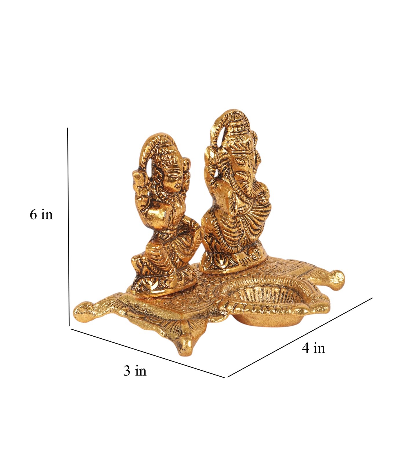 Lakshmi Ganesh Aluminium Diya