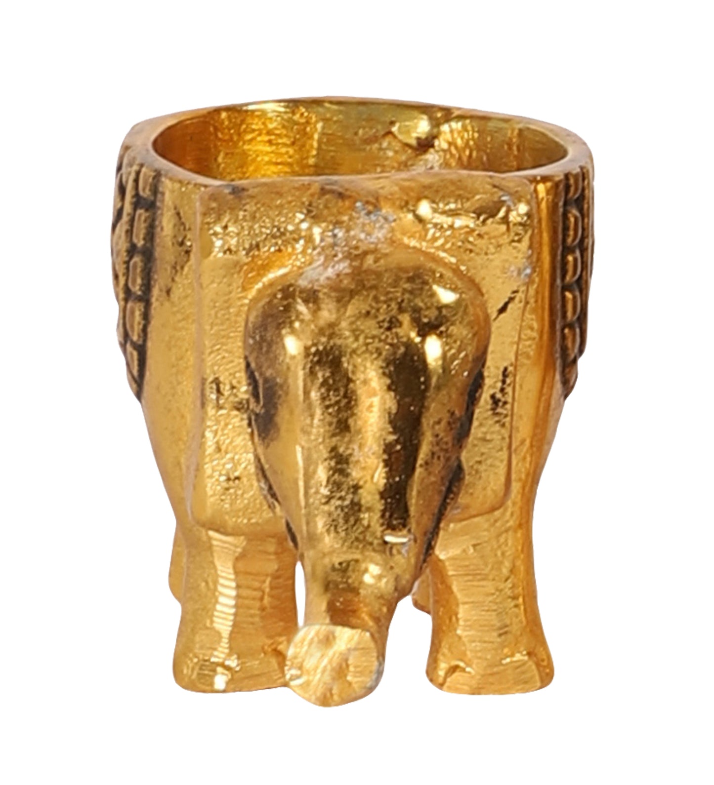 Aluminium Elephant Tealight Holder Set of 2