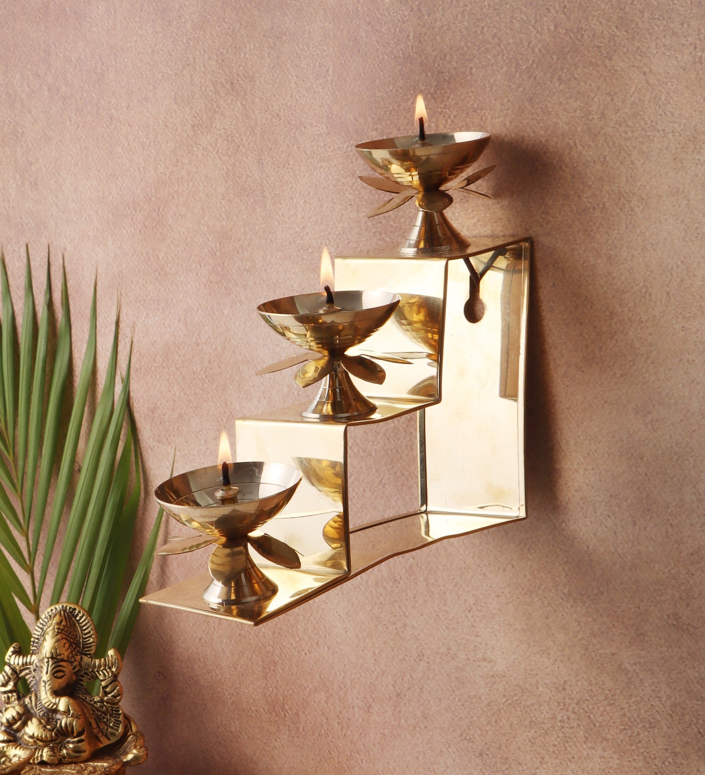 Brass Stairs Shape Diya