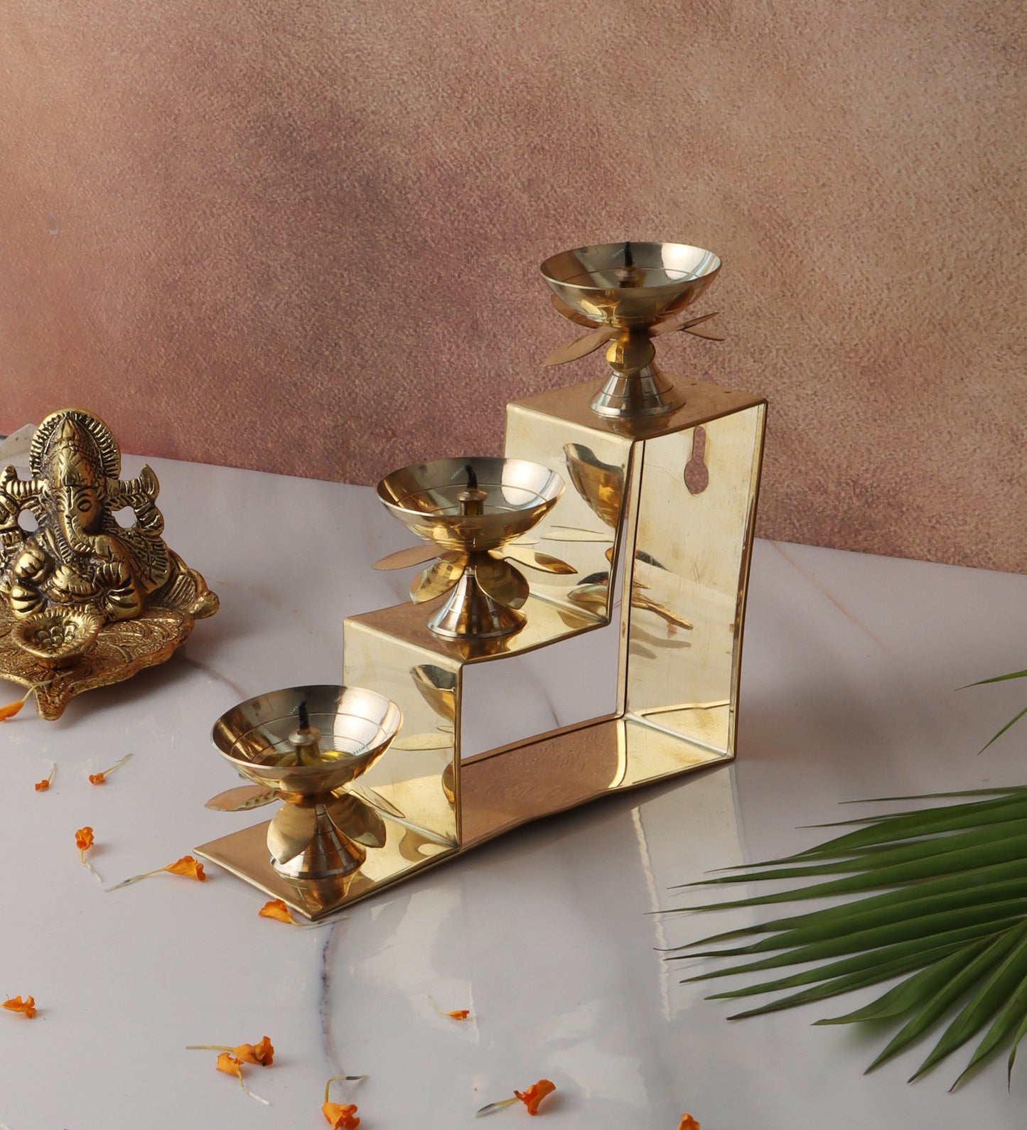 Brass Stairs Shape Diya