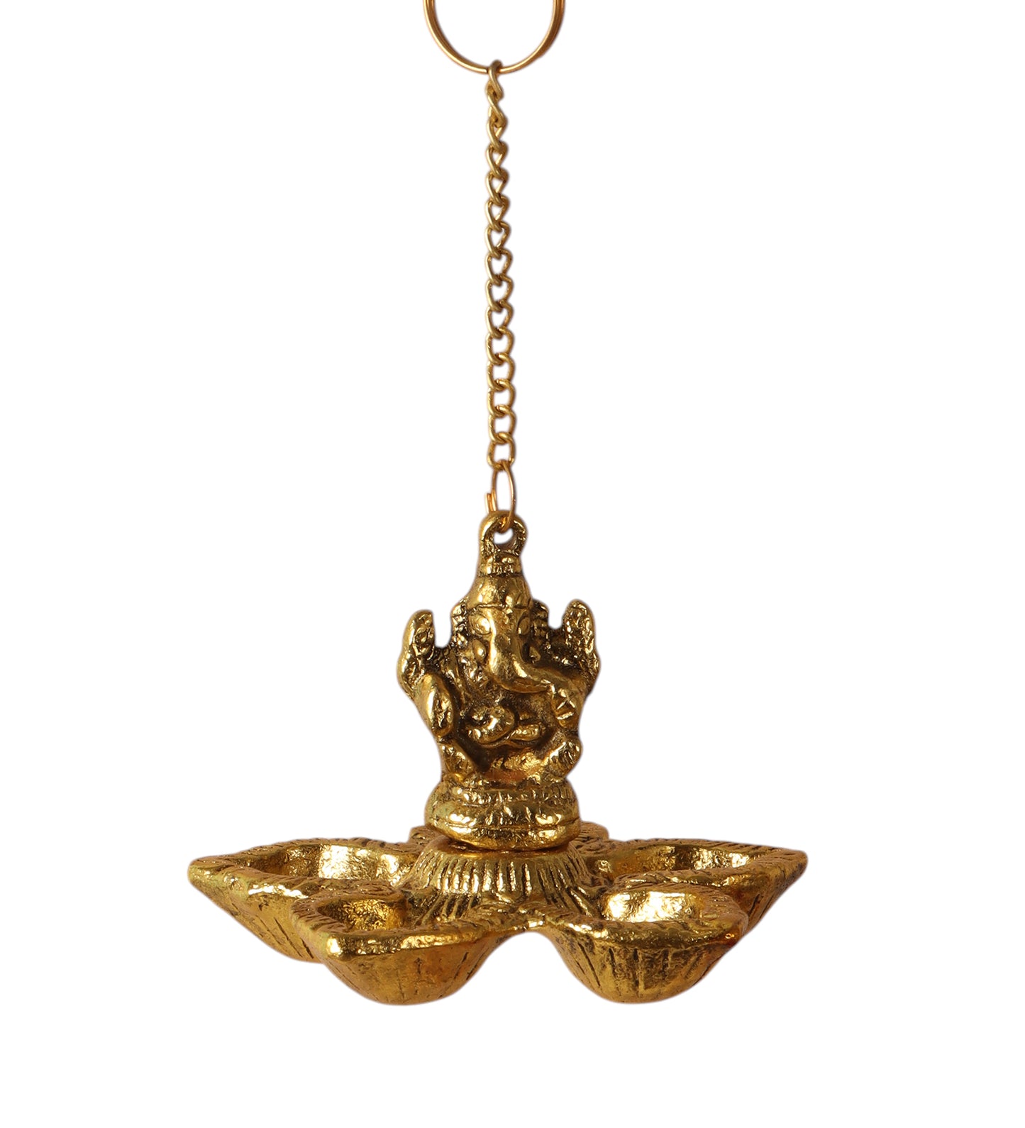 Hanging Gold Ganesh Diya