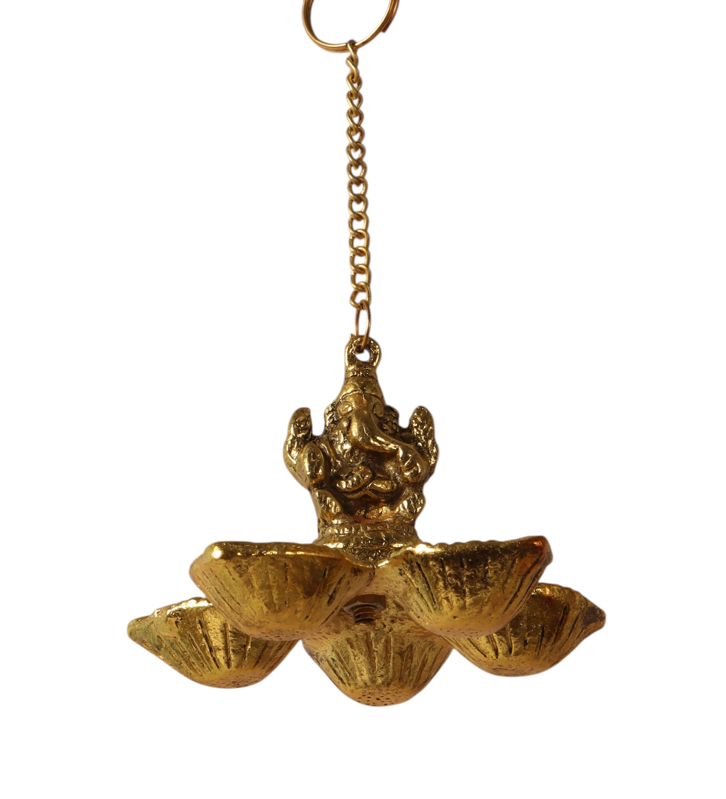 Hanging Gold Ganesh Diya