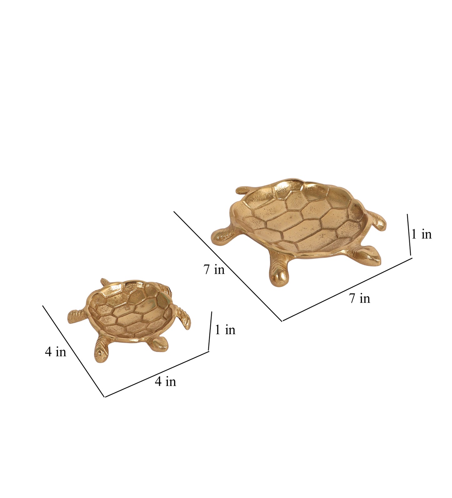 Gold Tortoise Trinket Organiser Set
