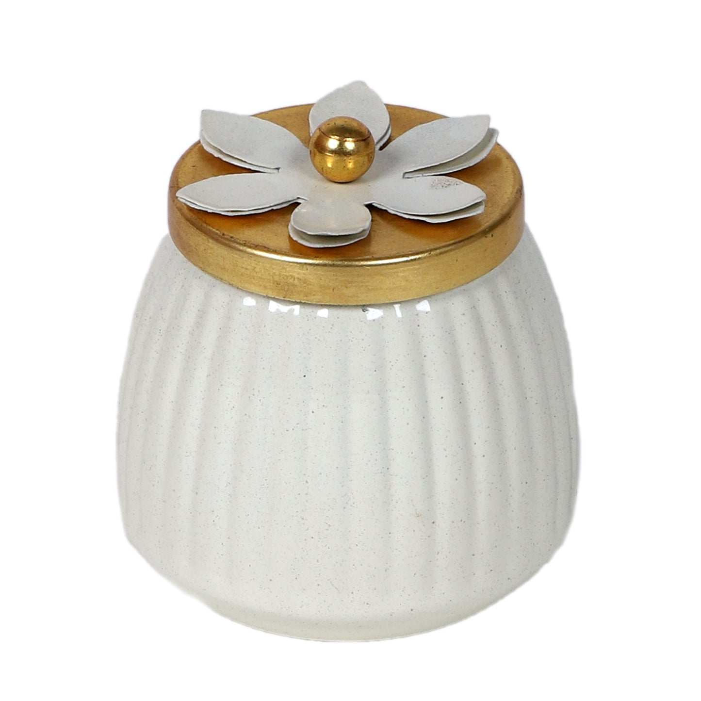 WHite & Gold Dry Fruits Bowl Set of 2