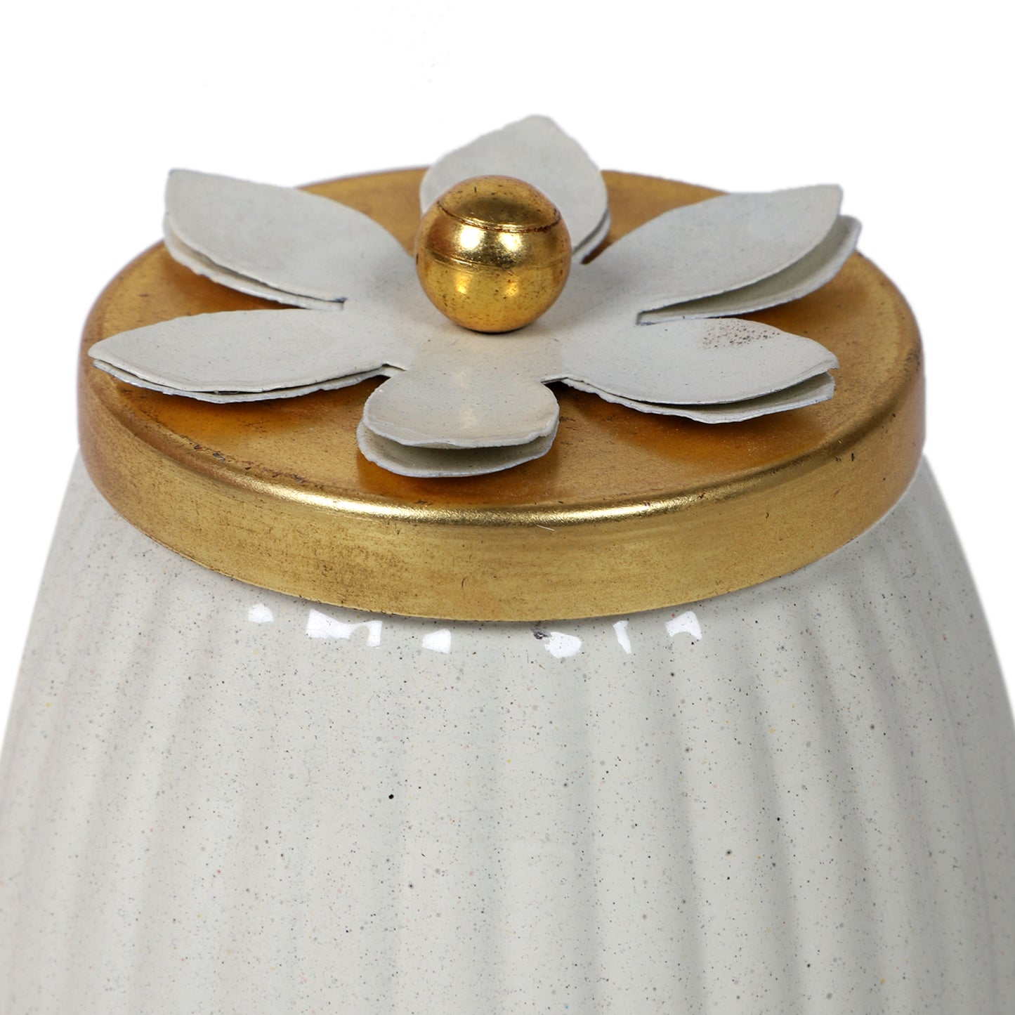 WHite & Gold Dry Fruits Bowl Set of 2