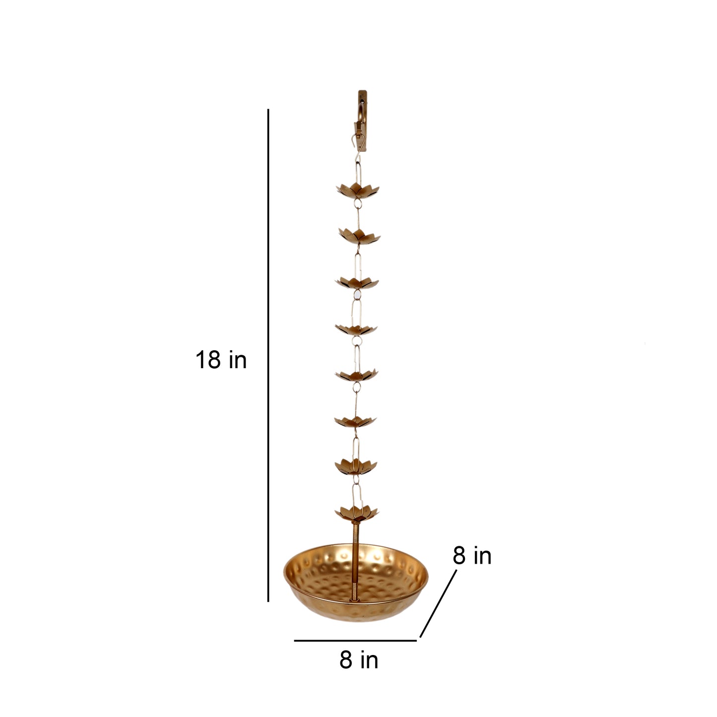 Hanging Flower Urli With Stand Set