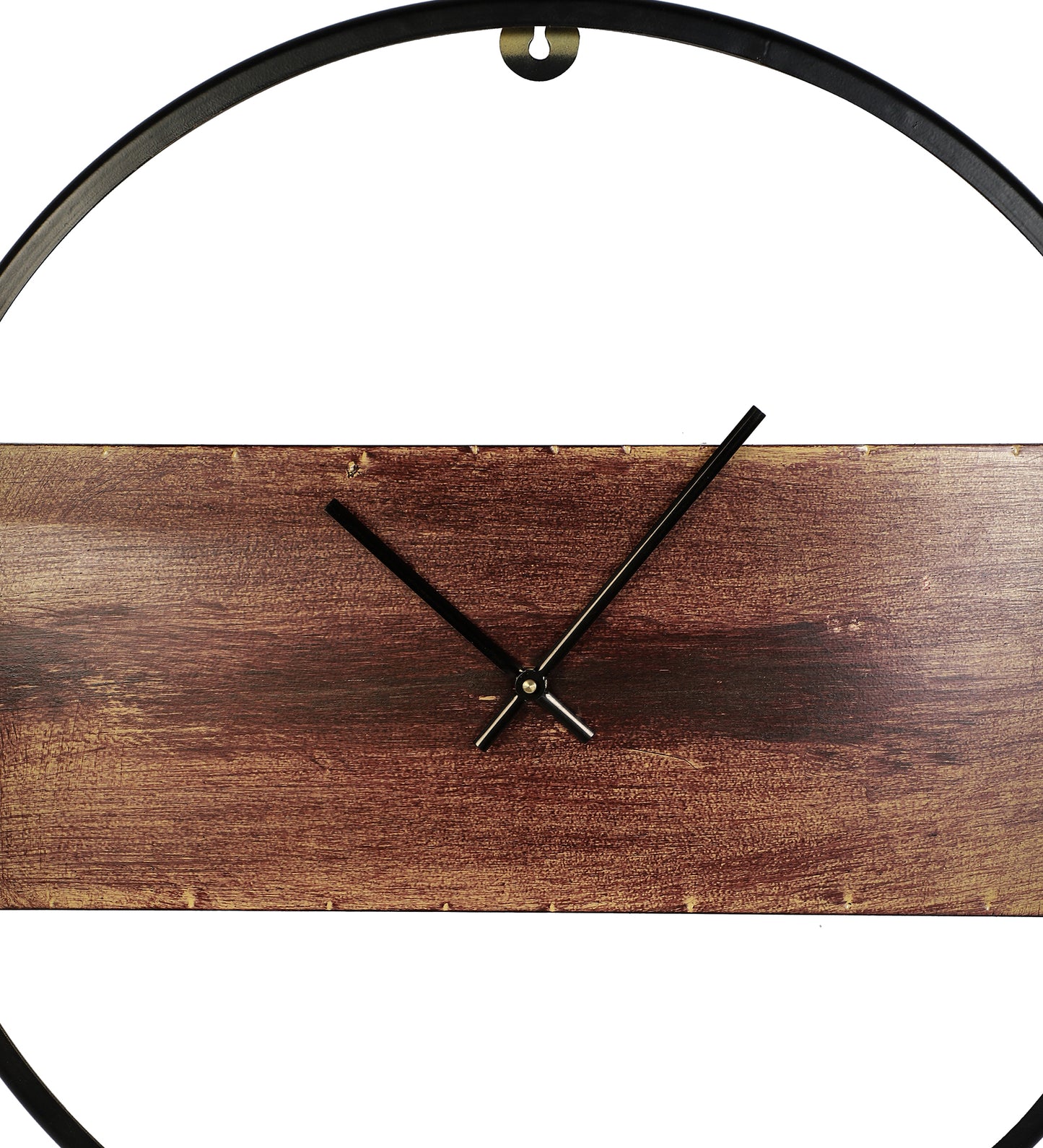 Black & Brown Round Wall Clock