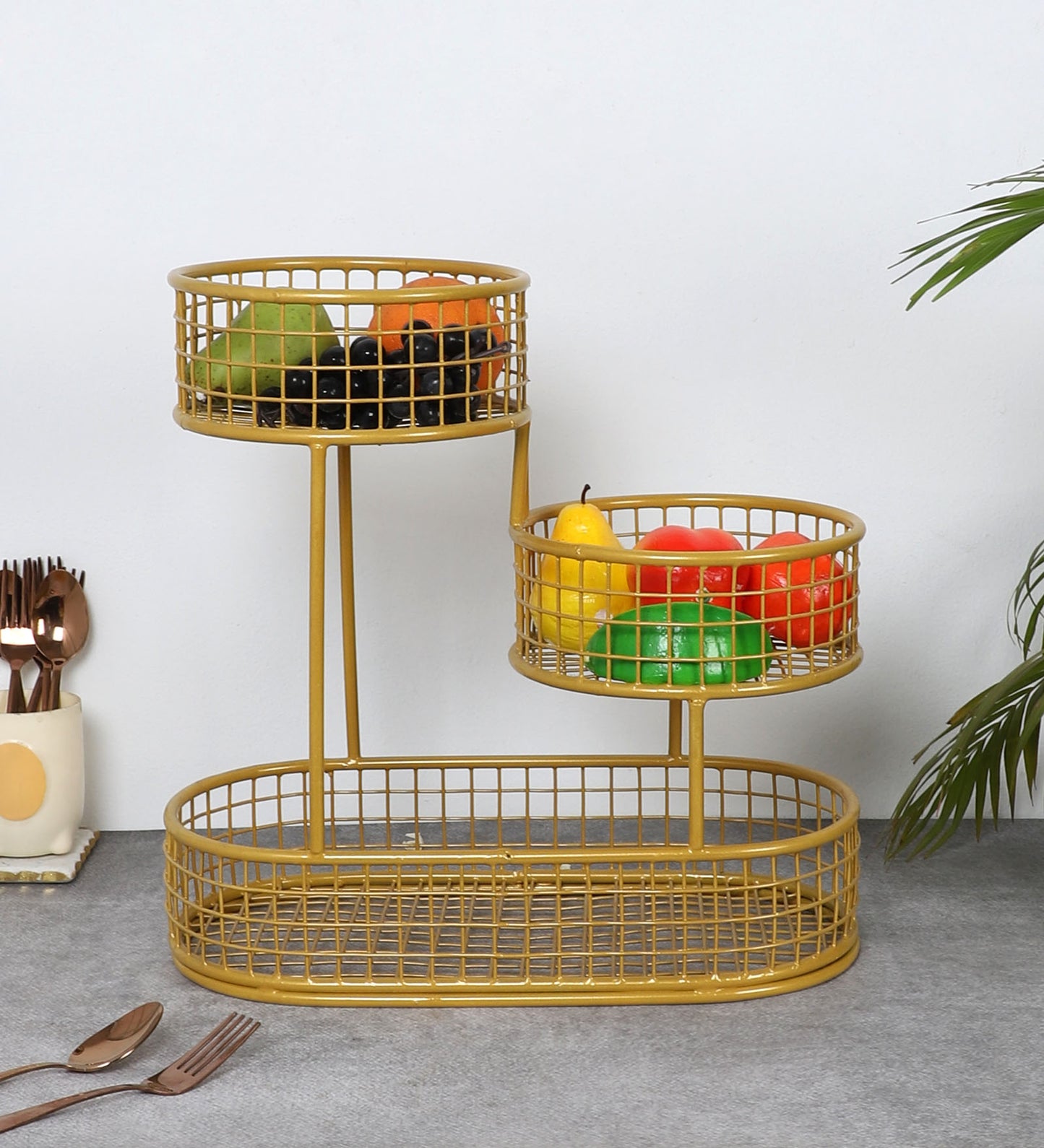 Gold Wired Fruits & vegetable Basket
