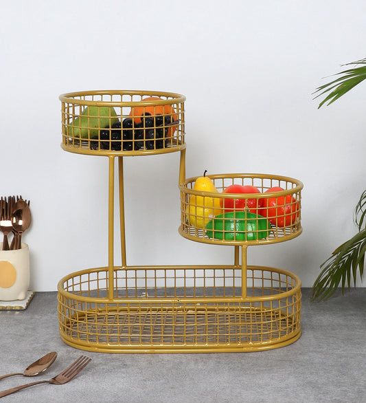 Gold Wired Fruits & vegetable Basket