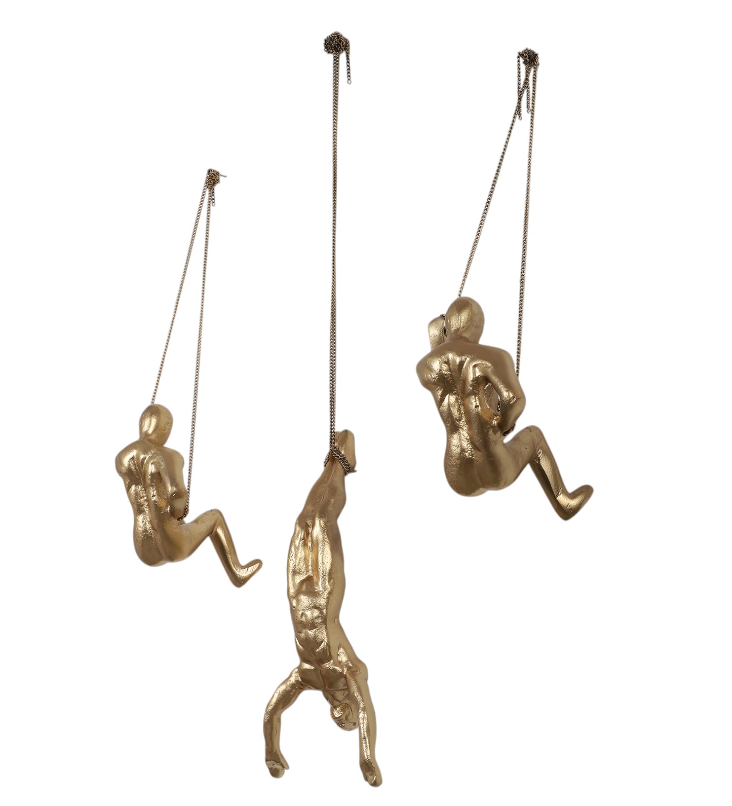 Hanging Gold Men Set of 3