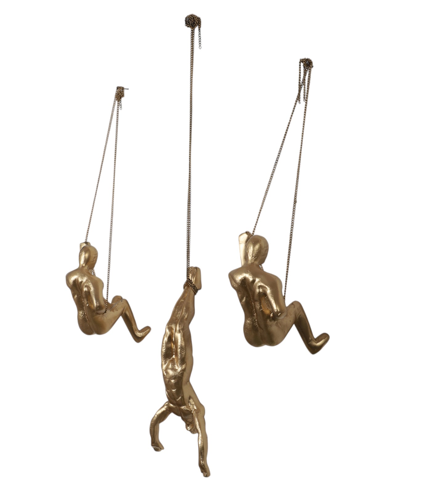 Hanging Gold Men Set of 3