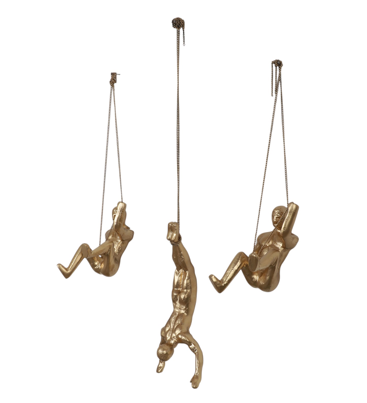Hanging Gold Men Set of 3
