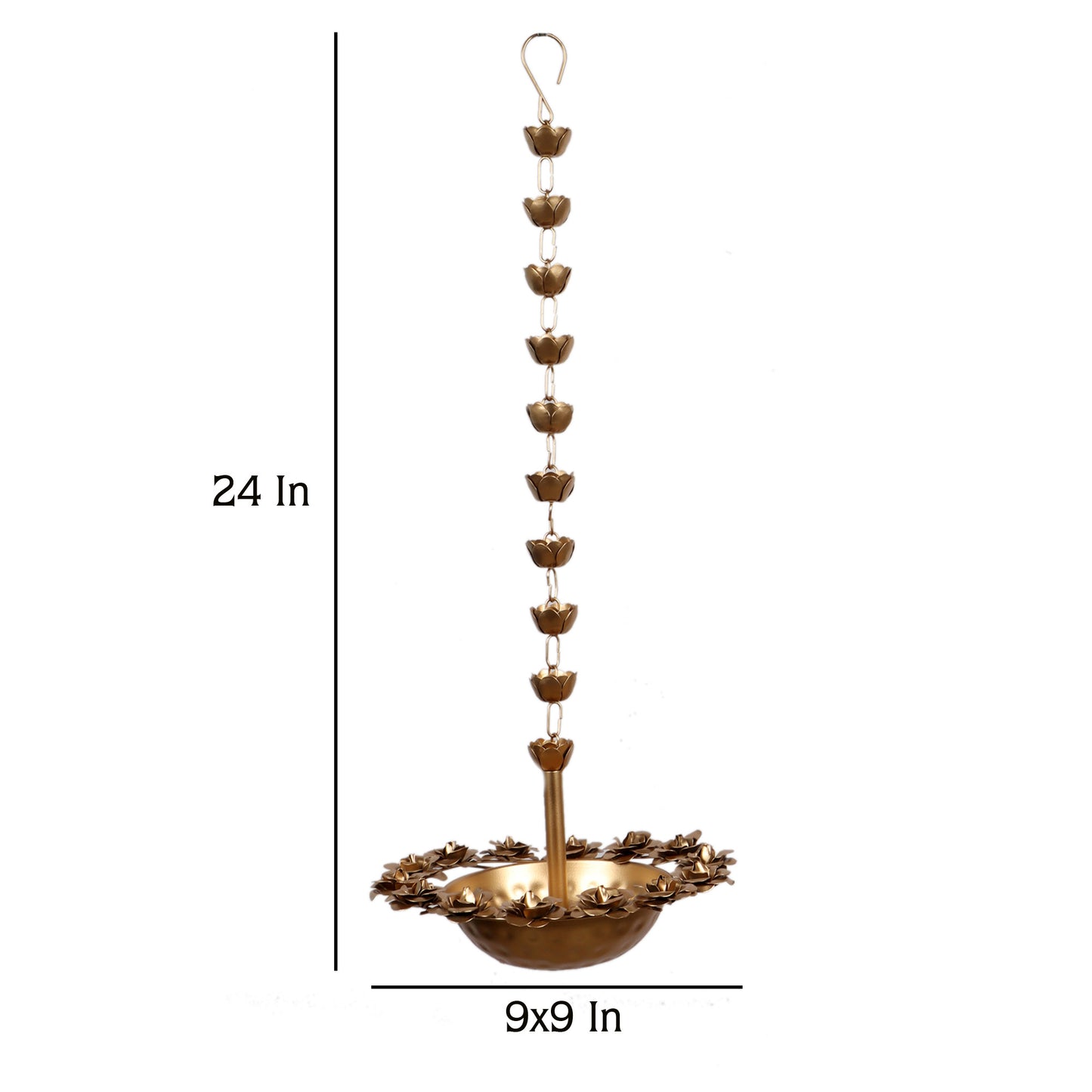 Hanging Rose Urli Set of 2