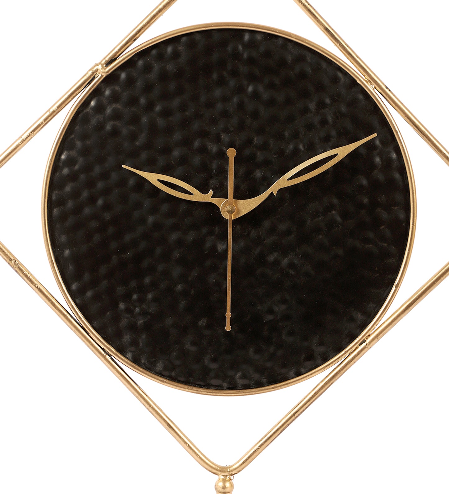 Black & Gold Square Table Clock