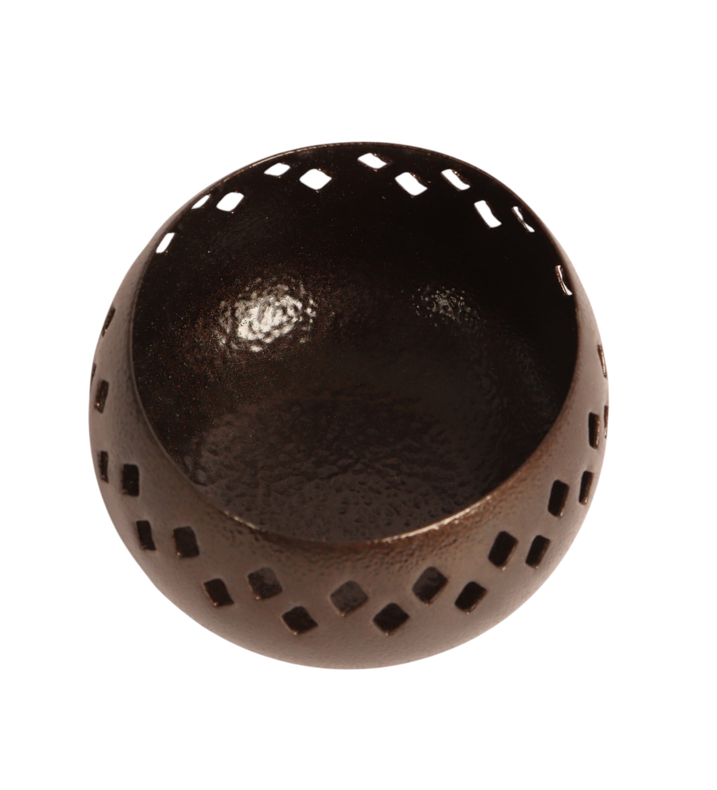 Gold Textured Etching Tealight Holder